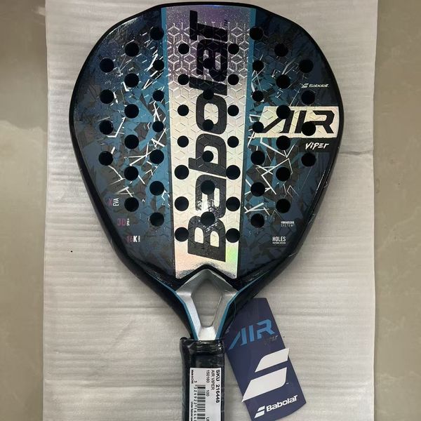 

High-End Beach Paddle Surface Carbon Fiber EVA Inner Core Cage Style Padel Tennis Racket Custom 3D Watermark Texture PADLE