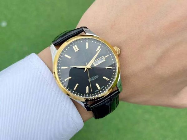 

High-End Retro Men's Watch, Mineral Strengthened Anti-Glare Coating, Round and Full Appearance, Showing Formal Style, Camel