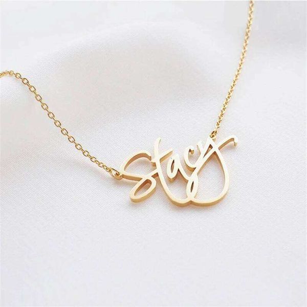 DOREMI Custom Personalized Jewelry Personality Letter Choker Necklaces with Name for Women Girls Mother XJ260110