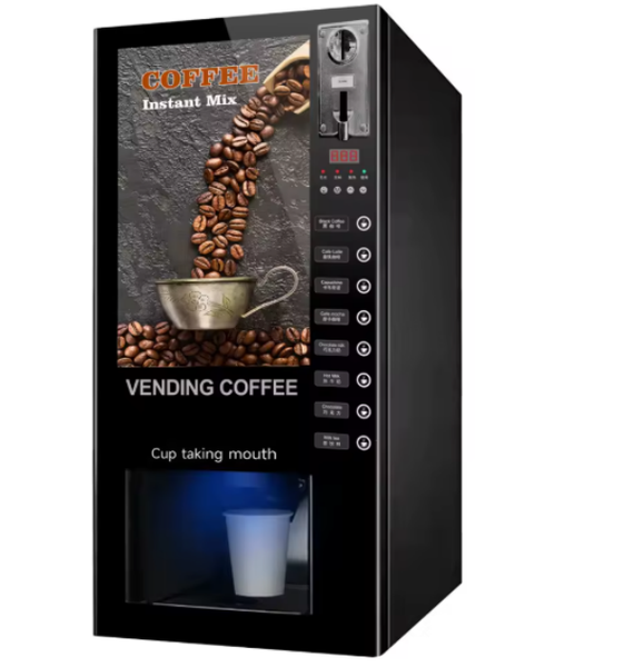 

Hot Selling Coin-operated Espresso Multi-Favors Hot and Cold Coffee Maker Machine Smart Coffee Vending Machine