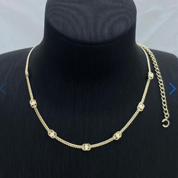 

Pendant Necklaces Gift Letter Pendants 18K Gold Plated Jewelry Chain Designer Luxury Necklaces with Box