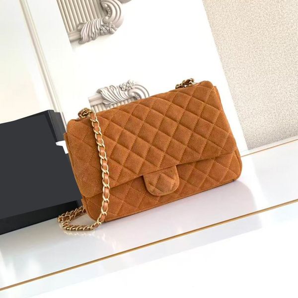 

Suede Brown bag AS5991 Crossbody Bag luxury designer black Bag Womens Metal Chain Bag Leather Shoulder Bag Tweed Bag Flap Bag designer bags Handbag 20cm 24cm, Pink