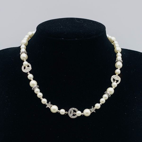 

Designer Bracelet Necklace Pearl Bracelet Bracelet High Quality Letter Necklace Party Luxury Wedding Jeweley Gift with Box