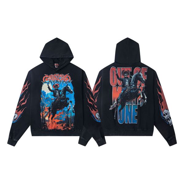 

Sweatshirts Gods 25ss Autumn Winter Men New Product Direct Vintage Print Washed Speeds Luxury Designer Cotton Trendy Loose Pullover Hoodie Sweater Top tn, G07 apricot color