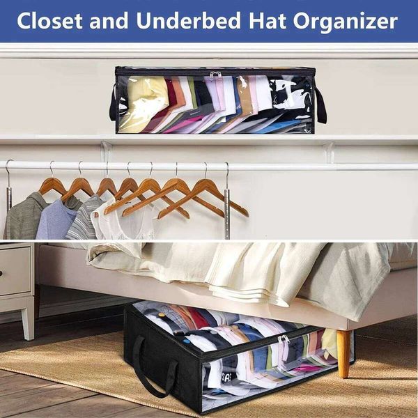 Baseball Cap Big Box, Can Hold Wide Bag, Suitable for Wardrobe Storage Hat Dustproof 26W0112