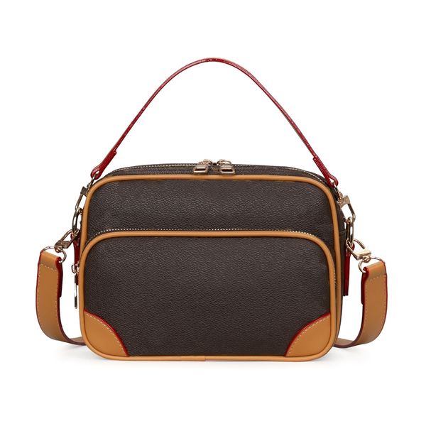 

2025 Top Quality Messenger Bag Set for Men and Women Crossbody Wallet with Leather Patchwork Shoulder Bag Designer Fashion Wallet Phone Case Bag, 21#