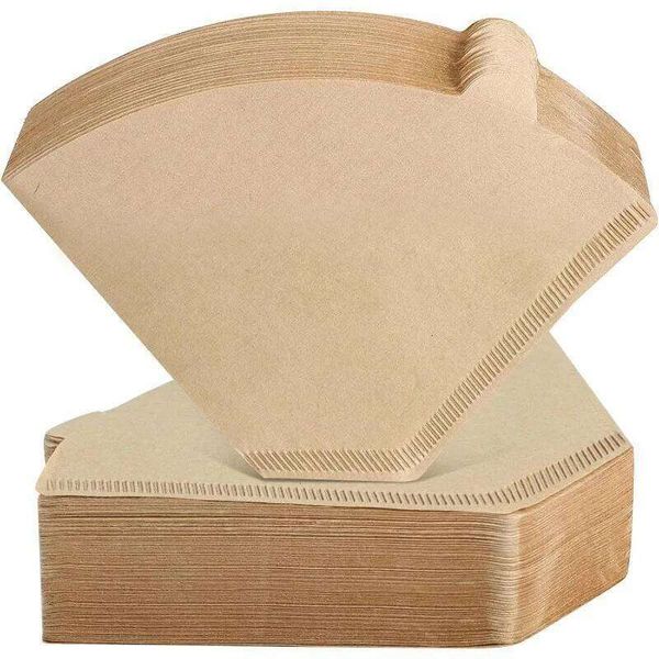 100/200Pcs Filter Paper Strong Penetration Natural Filters for 8-12 Cup Pour Over coffee Drip Coffee Accessories 26Y0113