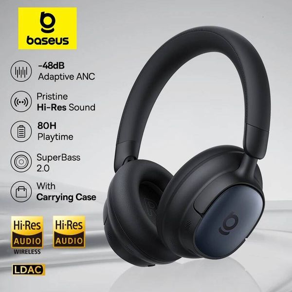 Bestseller Baseus Bowie MH1 ANC Wireless 48dB Adaptive Hybrid Noise Cancelling Headsets 80H Playtime Hi-Res Audio LDAC Headphone ddmytues