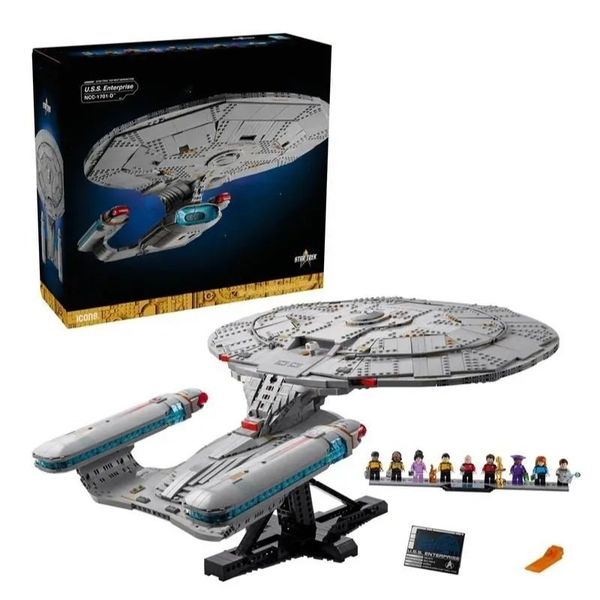 ICONS Series 10356 Star Trek Federation Starship Assembly Building Blocks Toy