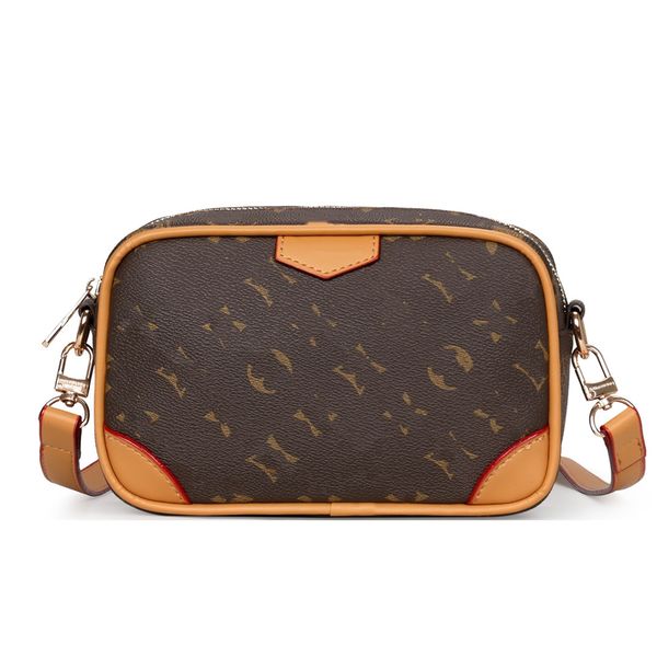 

TOP Handbags Women Men Leather TRIO Messenger Bags Shoulder Make up Bag Designer Handbag Tote Man's bag, 19#