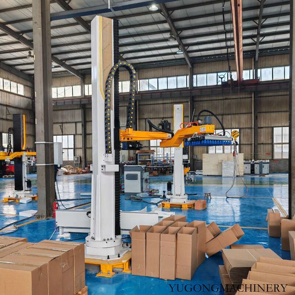 

Efficient Pillar Type Palletizer for Plastic Crate Stacking and Beverage Bottle Case Handling with Fully Automated Control Technology