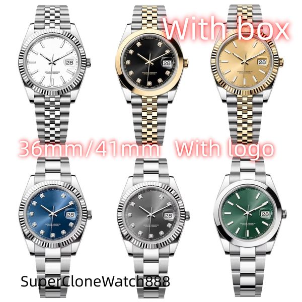 

Watches men watch High quality Designer watch women Luxury watch Super clone watch Men's Watch 41mm Ladies' watch 36mm Couple watches Automatic watch Sapphire with box, Champagne