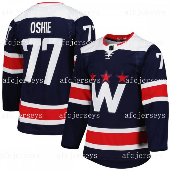 

Personalized Custom Hockey Jerseys 8 Alexander Ovechkin 77 TJ Oshie for Men Women Ice Hockey Shirts, Color 5