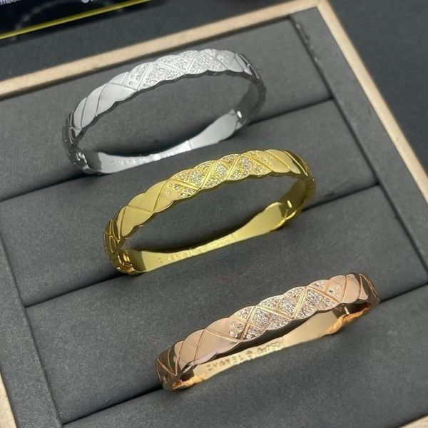 

Luxury Jewelry Bracelet Designer Bracelets Bangle Silver Gold High Quality Large Letter Classic Bracelet bangle Valentines Day Gift