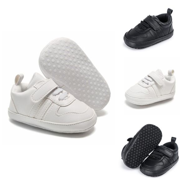 

Baby Shoes Boys Girls Classic Canvas Casual Sneakers Newborn First Walker Toddler Soft Sole Non-Slip Walking Shoes, White