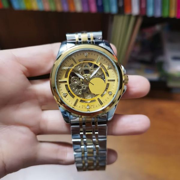 

Premium Men's Watch, Multifunctional Mechanical Chronograph Movement, Mineral Super Blue Light Mirror, Exquisite Quality, Showing Men's Charm, Brown