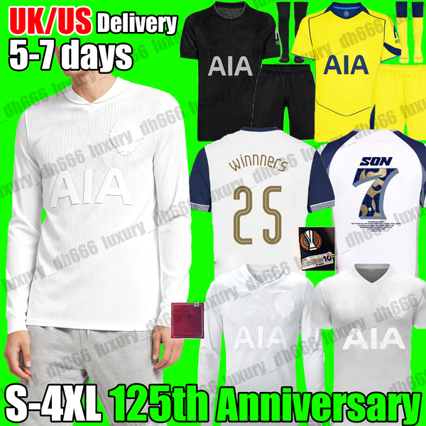 

4XL toTTeNhaM 1901 shirt Soccer Jerseys THFC football shirt Top sPuRsjersey ROMERO SON KUDUS toTTeNhaM hotpsur whiteout jersey 125 Anniversary fa cup men kids kit, 25 26 gk1 adult