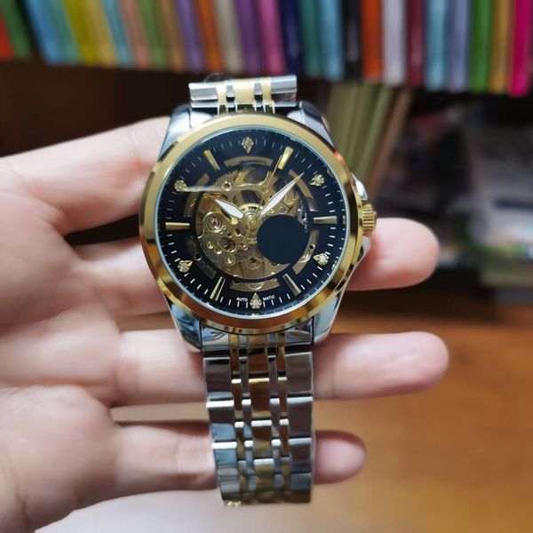 

Premium Men's Watch, Multifunctional Mechanical Chronograph Movement for Precision, Mineral Super Blue Light Mirror for Enhanced Texture