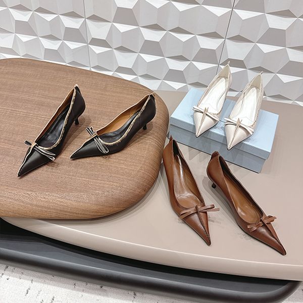 

Designer Fashion Retro Women Leather High Heels Elegant Party Style High Heels Black and Brown Pointed Toe Sandals 1029, A7