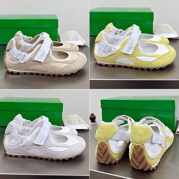 

New season designer Mary Jane Sneakers lightweight technical fabric mesh Comfortable breathable Feminine Orbit Flash Mary Jane sports shoes, Four