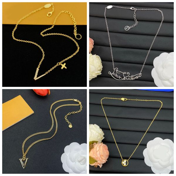 

Pendant Necklace Designer Jewerly Women Necklace Choker Chain Pearl Necklaces Chain Accessories Party Love Gifts