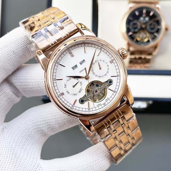 

Wrist Art Boutique: Men's Watch, Mineral Glass Mirror Like a Gallery, Stainless Steel Case Like a Sculpture, Automatic Mechanical Movement is the Beating Heart, Gold