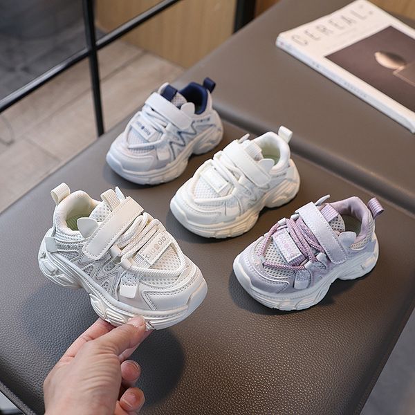 

Toddler Shoes for Boys Girls Baby Mesh Style Little Kids Casual Sneakers Non-slip Cutefeet Children Youth Sport Shoes Big Size 22 - 31, White