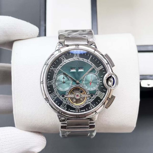 

Men's mechanical watch, automatic mechanical movement provides strong power, super strong mineral glass mirror is not afraid of scratches, White