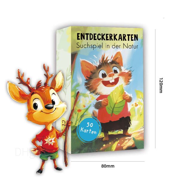 Cross-Border Children's Indoor Treasure Hunt Outdoor Nature Exploration Exciting Search Game Card yuansiqi