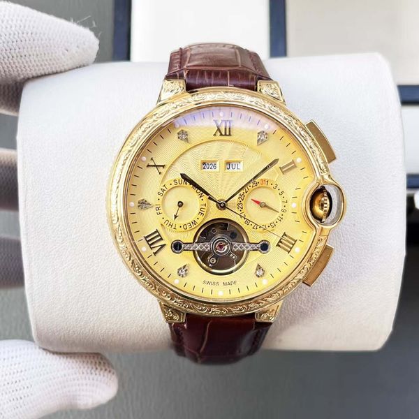 

Stainless steel case men's mechanical watch, driven by automatic mechanical movement, super strong mineral glass mirror guards every moment, Sky blue