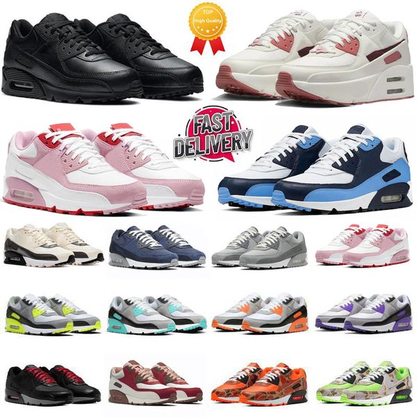 

90 90s Mens Runnings shox shoe Triple White Black Valentine's Day Volt Cool Grey Rose Pink UNU Camo Green Men Women Trainers Sports Sneakers Platform Jogging Walking, # color 1