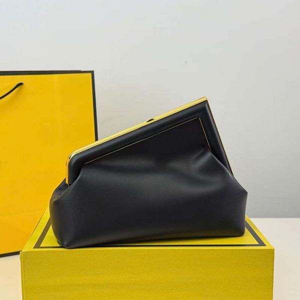 Women Designer Totes Bag First Handbags Vintage Clutch Ladies Real Leather High Quality Luxury Purses 23cm