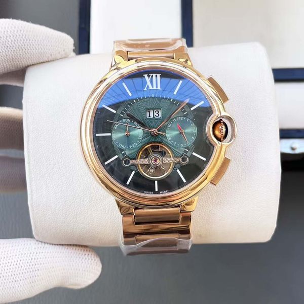 

Charm of men's mechanical watch: automatic mechanical movement, stainless steel case, super strong mineral glass mirror, showing men's style, Orange