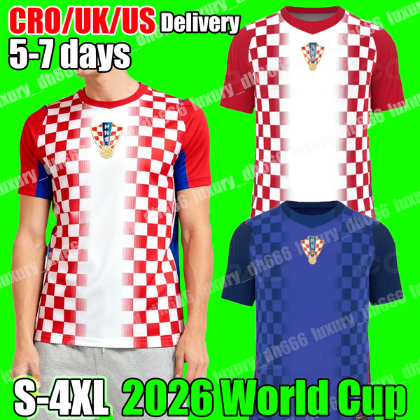 

XXXL 4XL Croatia jersey 2026 World Cup roatia soccer jersey MODRIC LVANOVIC PASALIC SUCIC GVARDIOL STANISIC SUTALO SUKER home fans player men kids kit football shirt, Black