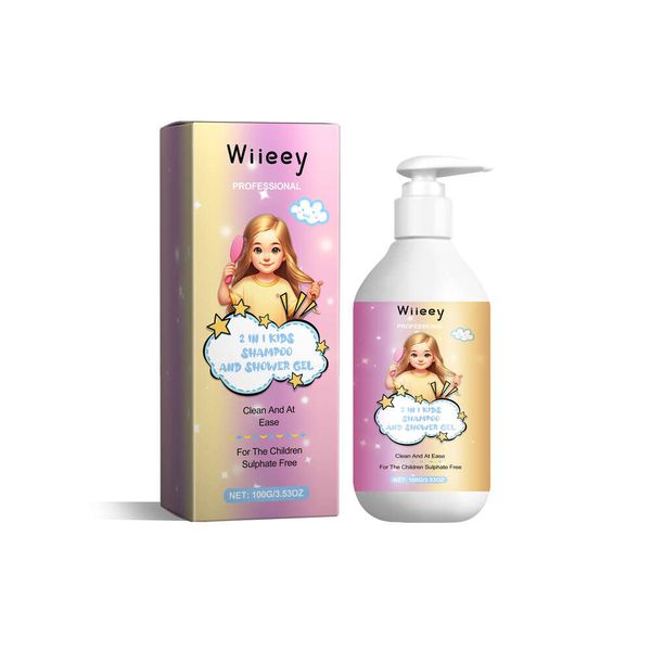 

Wiieey 2-in-1 Shampoo and Body Wash Repair Dry Ends Scalp Massage Gentle Cleansing Smooth Hair Care