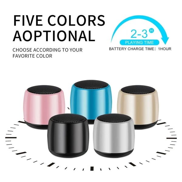 M1 Portable Bluetooth Speaker, Mini Outdoor Speaker with Stereo Bass, USB Speaker, Compact Audio Player