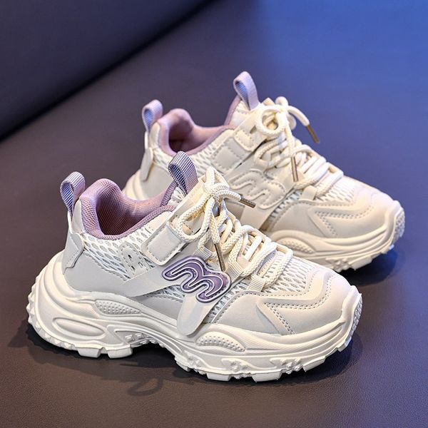 

Kids Sports Boys Girls Casual Running Sport Walkfashion Sneakers Toddler Youth School high quality Children Shoes Trainers Size 22-30 Free Shipping, Purple