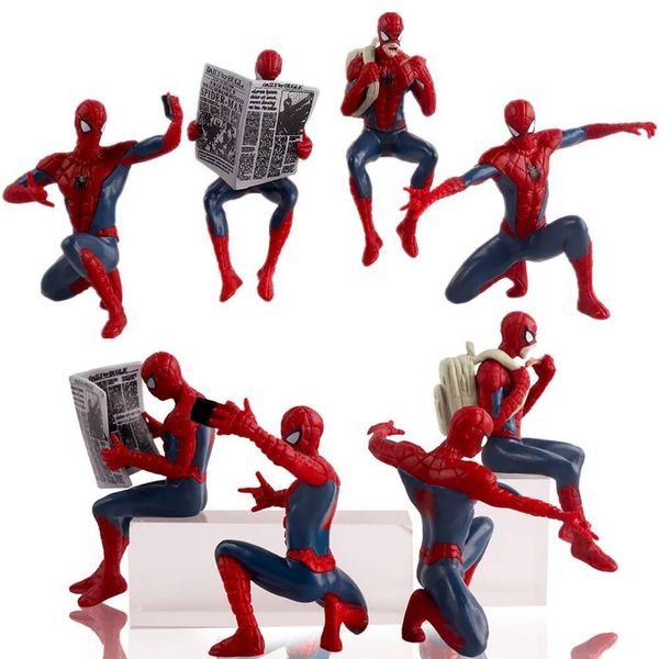 Hasbro Marvel Spider Man Superhero Spiderman 7-9cm Action Figure Spider Man Anime Collection Mini Toys Model Children Gift