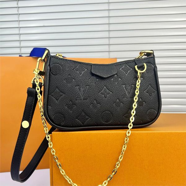 

easy pouch handbag designer bag shoulder bag fashionable leather high quality classic floral chain luxurious letters under the neverfulltote, #3