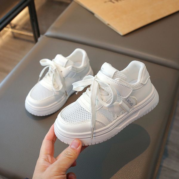 

baby girl Boys sports shoes breathable sports shoes outdoor sports childrens autumn anti slip casual school sho, White