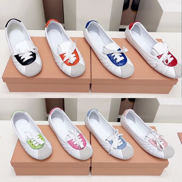 

Designer Formal Shoes Classic Luxury Women Sneakers Ballet Lace up Flats Casual Shoes Ballet Flats 946, A6