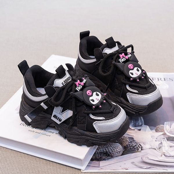 

Fashion big Girls Chunky Sneakers Outdoor Running Kids Casual Shoes Breathable Lightweight school Walking Shoes Free shipping, Pink