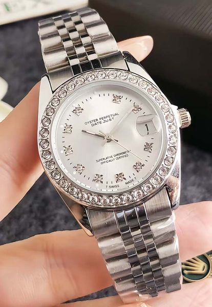 

Luxury Waterproof, Zircon Adds Color - Women's High-end Watch, Automatic Date, Wrist Fashion, Split