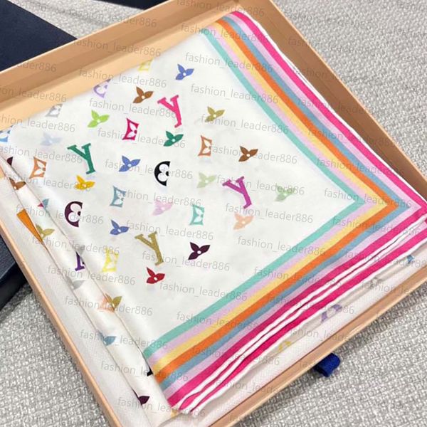 

designer scarf wool silk scarf fashion silk scarf square summer new style silk womens ribbons for work travel outdoor and home headband with box