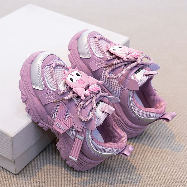 

Children Durable Chunky Sneakers Mesh Breathable Soft Sole Running Shoes Outdoor Lightweight Fashion Sneakers for Girls Free shipping, Pink