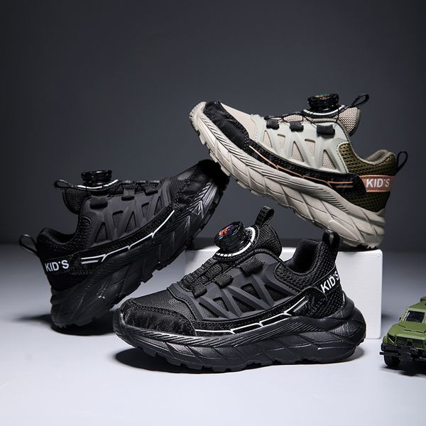 

boys trainers Children's Boys Shoes School Sports Fashion Leather For Kids Tennis Casual Sneakers Running 7-12Years Walking Shoe, Black