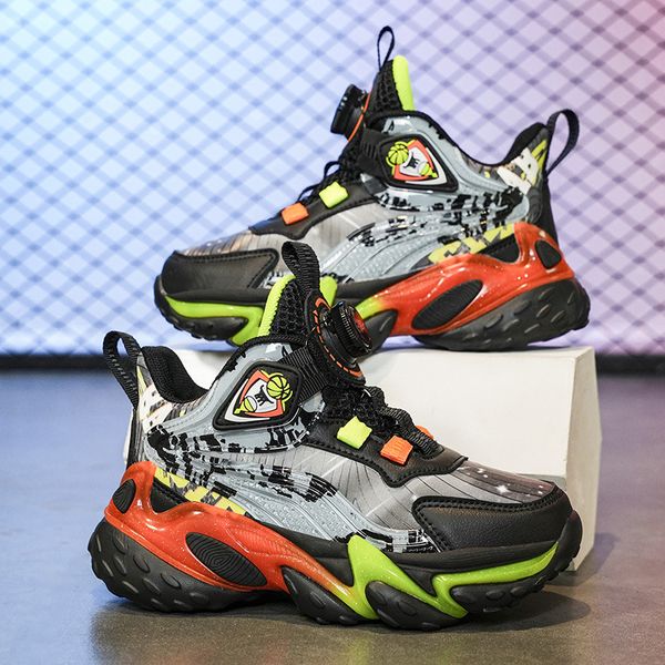 

Boys Basketball Shoes Kids Sneakers Soft Sole Tennis Kid Sport Shoes Outdoor Non-Slip Trainer Kid Basketball Shoes, Blue