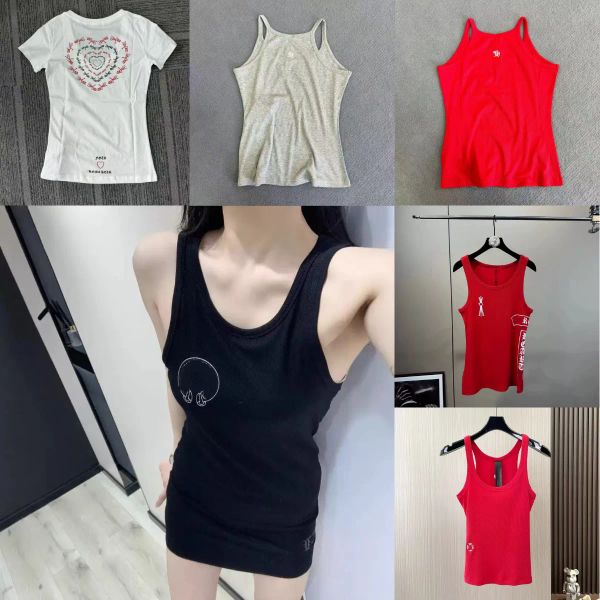 

Designer Tanks Camis Women Tank Tops Luxury Vest Sleeveless Cotton Fashion Knitted Camisole Tees Women's Sleeveless Vests, White