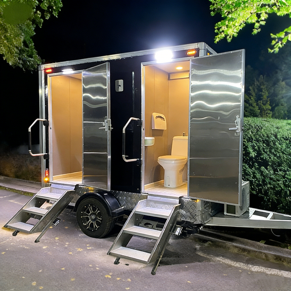 

Promotion Restroom Luxury Toilet Portable Public Trailer Bathroom