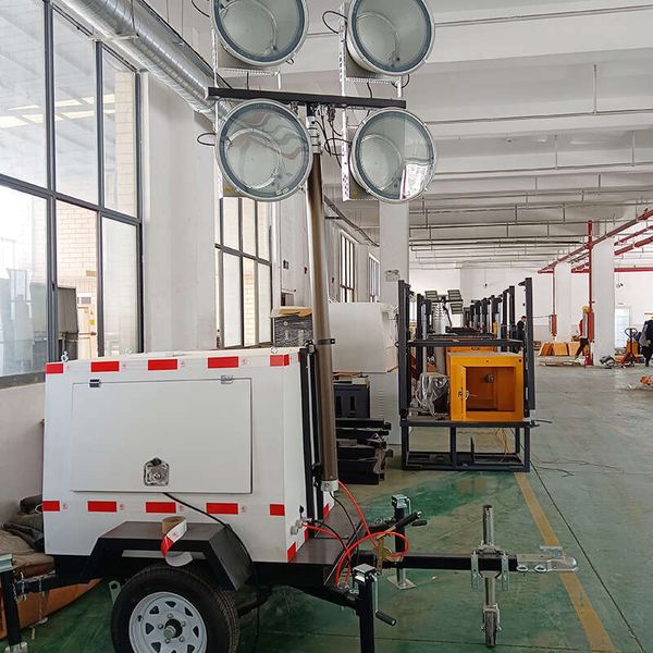 

Off Grid Solar Powered Mobile Light Tower with High Efficiency Monocrystalline Panels and Lithium Battery for Remote Infrastructure Jobs